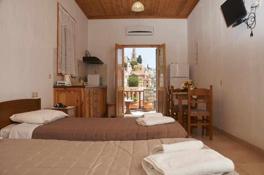 Athina Studios Symi Bagian luar foto